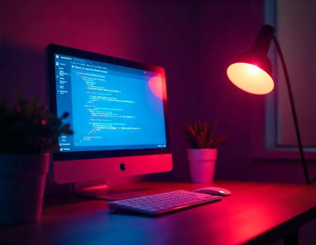 Tela do computador com a programação em WordPress. Foto: Freepik IA