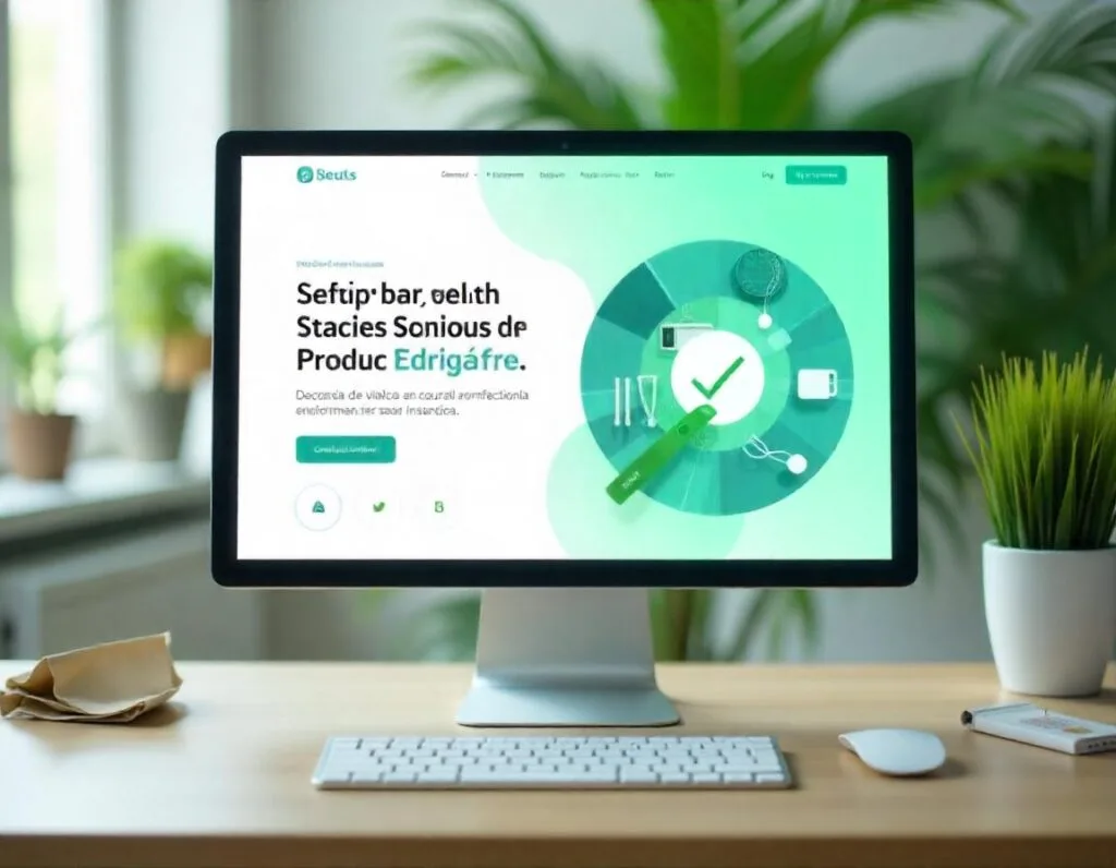 Imagem de uma Landing Page com técnicas de vendas. Foto: Freepik IA.