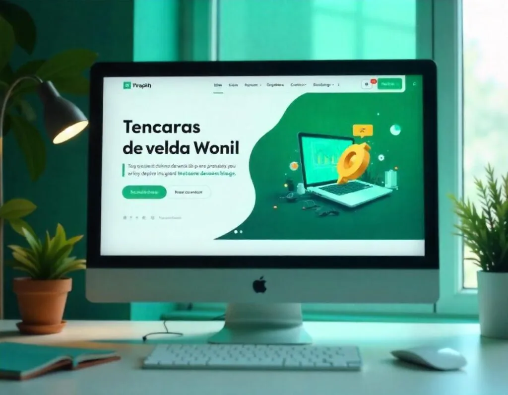 Imagem de uma Landing Page Profissional. Foto: Freepik IA.