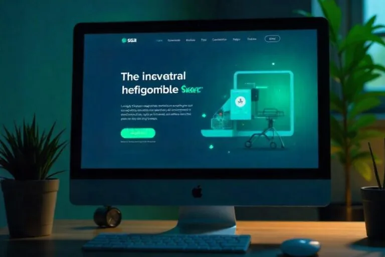 Imagem de uma landing page que gera conversões. Foto: Freepik IA.