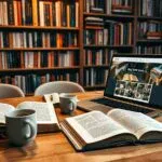 Imagem ilustrativa de um blog sobre livros. Foto: Freepik IA.