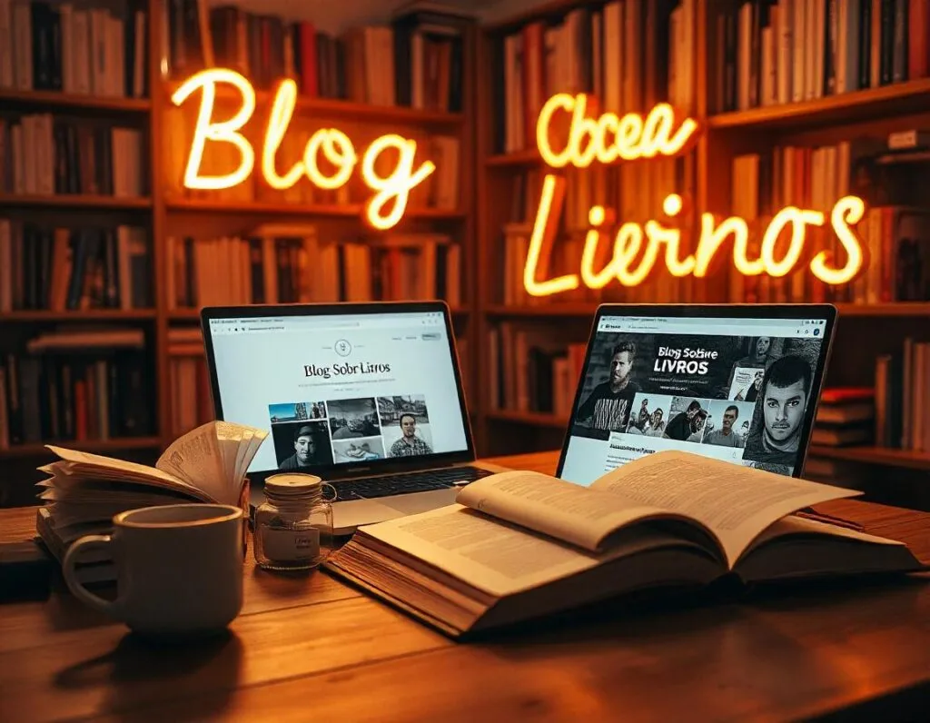 Imagem sobre como criar um blog sobre livros. Foto: Freepik IA.