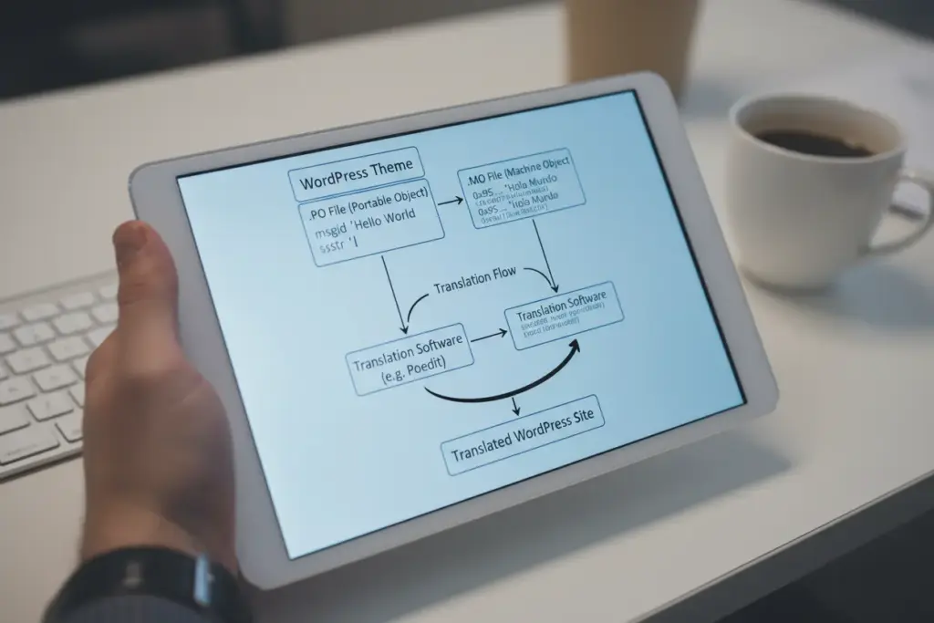 Estrutura de arquivos .PO e .MO no WordPress
