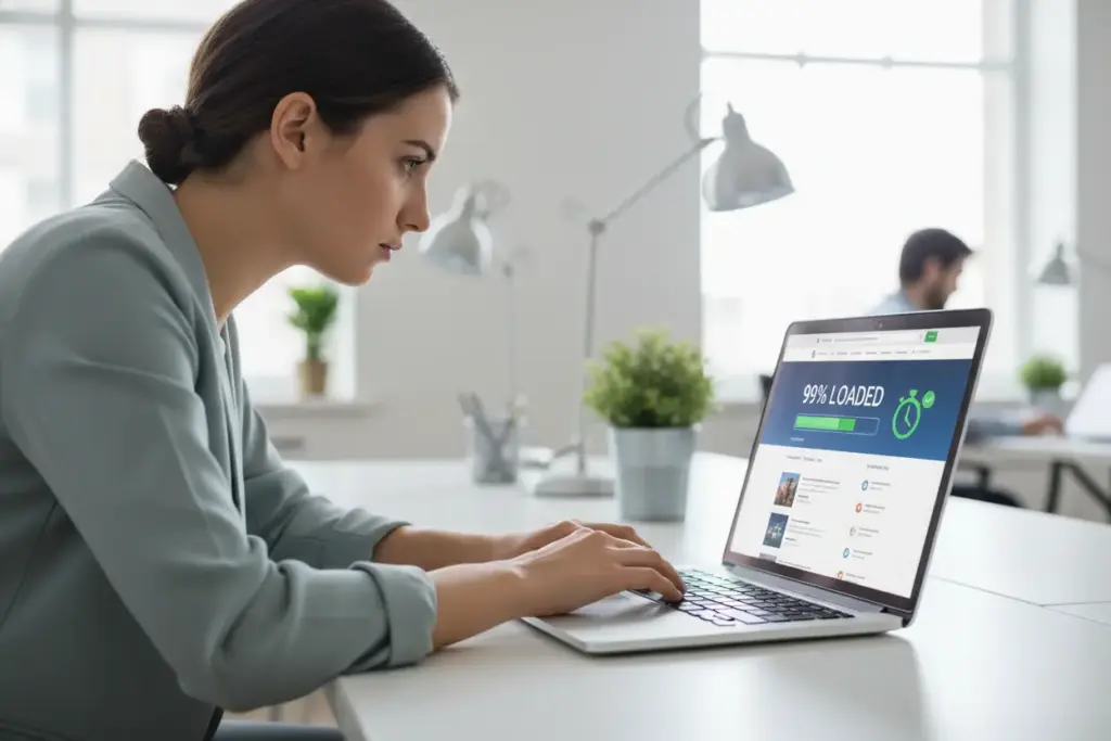 Gráfico mostrando a importância da velocidade LCP no carregamento de um site