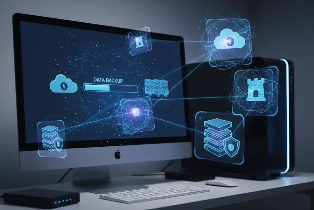 Backup de segurança para proteção de dados do site