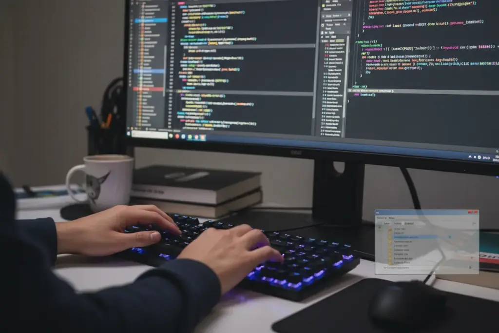 Processo de codificação e atualização manual de tema