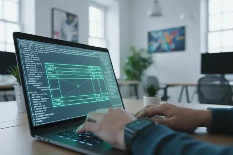 dev criando tabela html 1