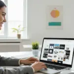 pessoa navegando temas wordpress