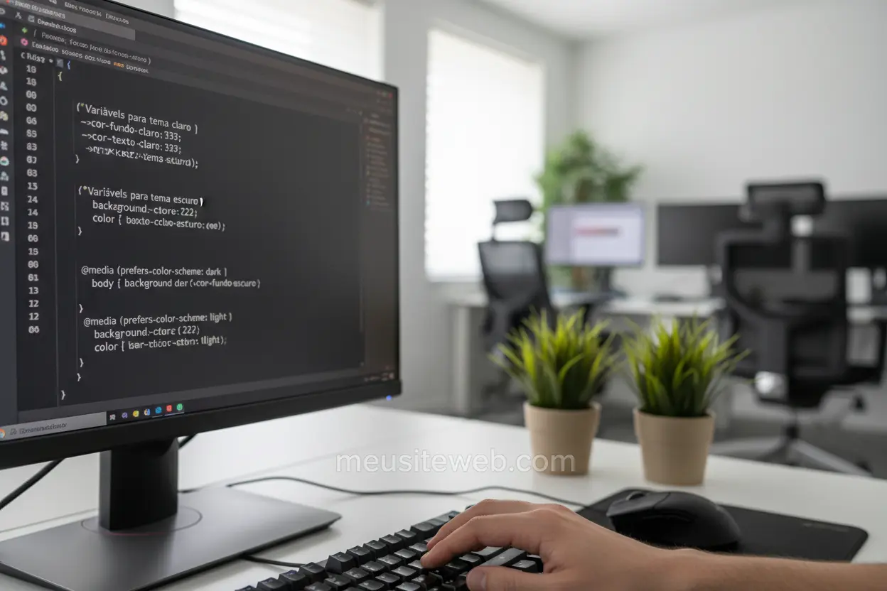 Exemplo de como fazer um modo dark e light html com CSS