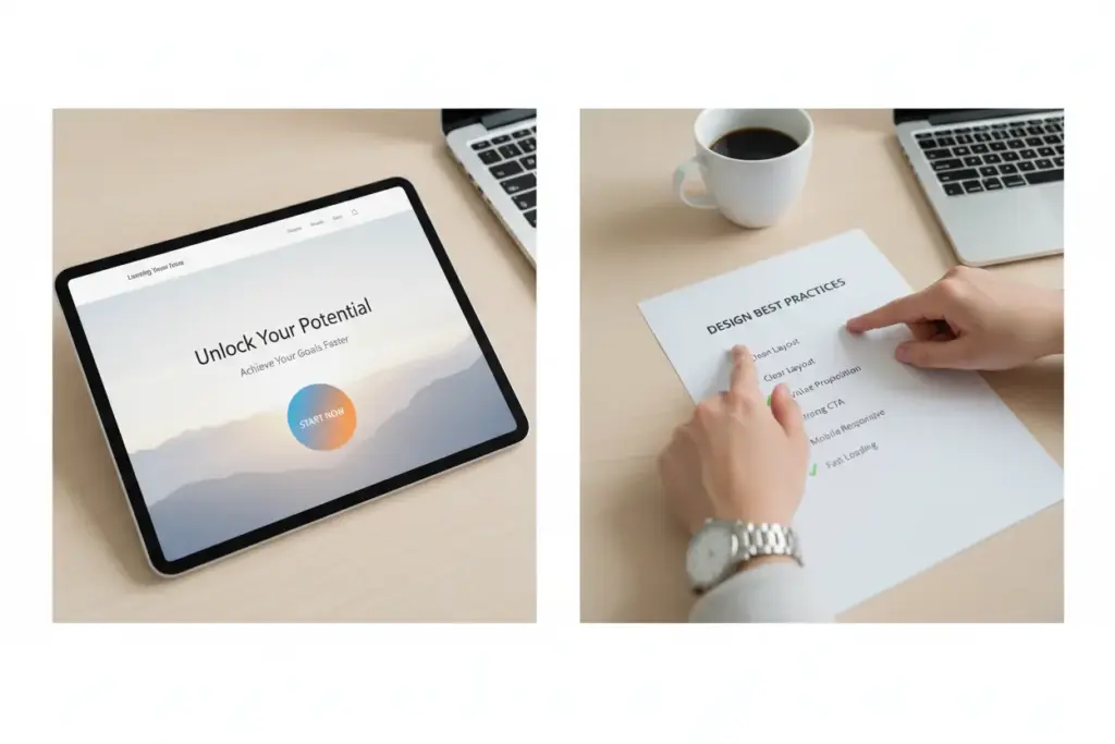 Saiba Onde Criar Landing Page Grátis e Impulsione Hoje Mesmo o seu Negócio! 2 Dicas de design para landing pages de conversão