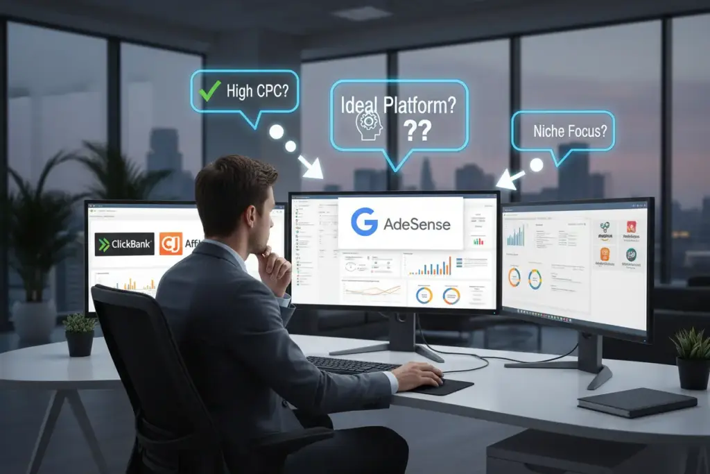 Seleção da melhor plataforma de anúncios para blog