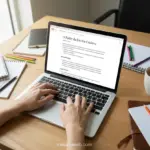 Home 20 Pessoa digitando em laptop para escrever post de blog