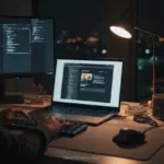 Desenvolvedor implementando modo dark e light em HTML