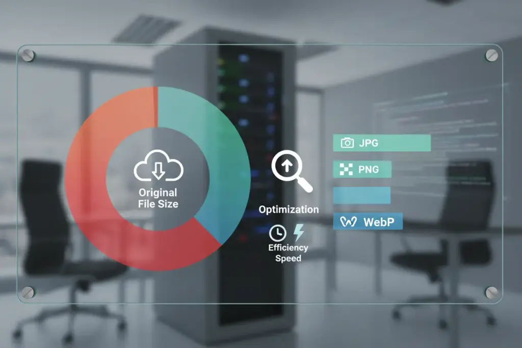 Gráfico sobre otimização de imagens para SEO e web
