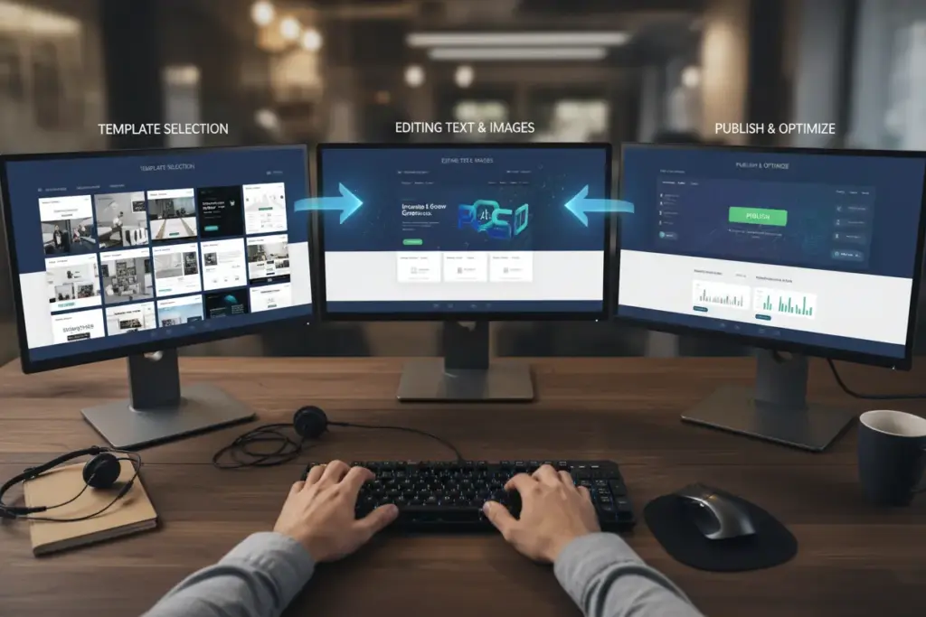 Guia passo a passo para criar landing page com IA