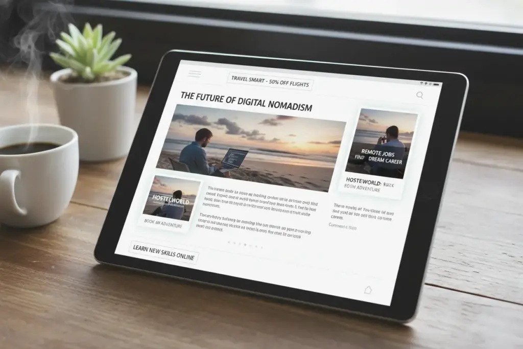 Estratégia de posicionamento de anúncios no site