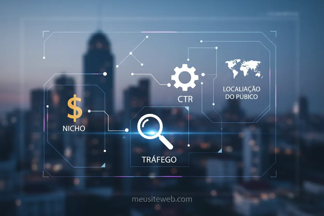 Gráfico visualizando fatores que afetam ganhos de blog