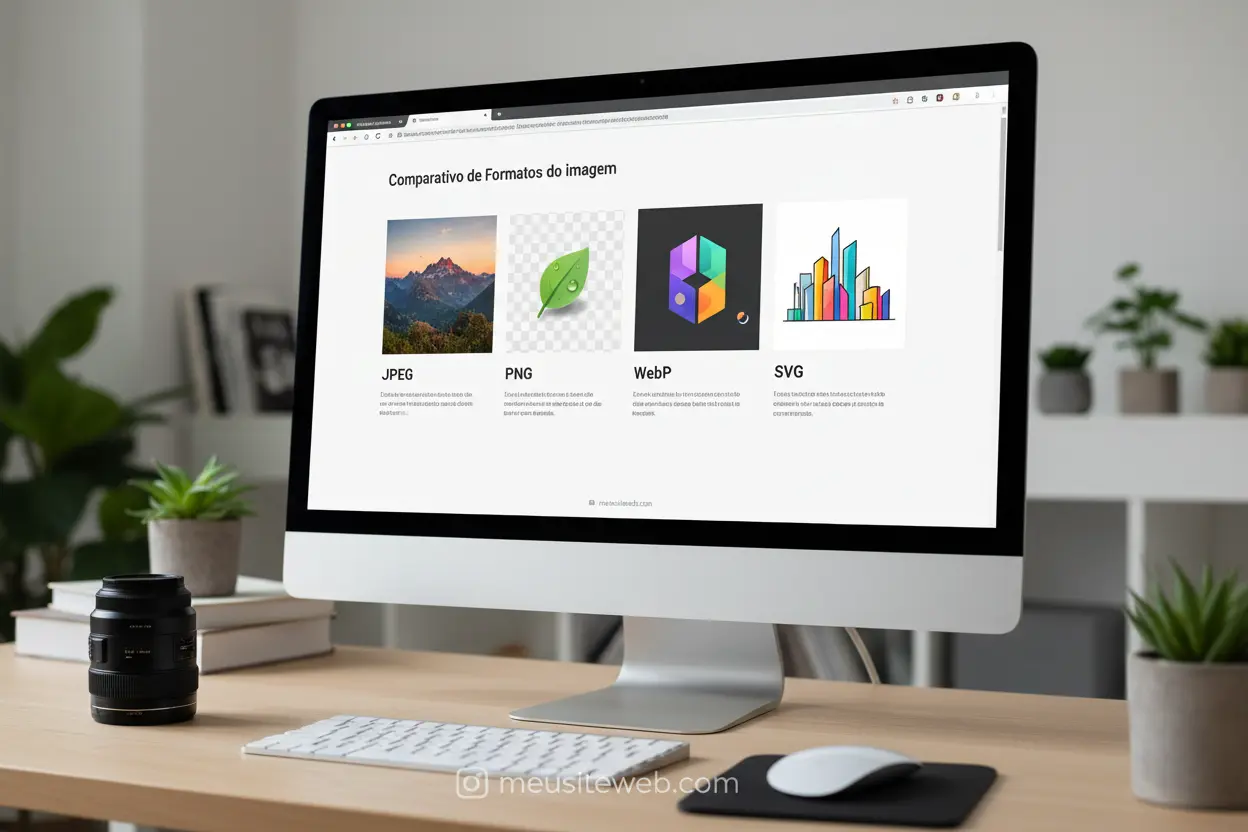 Comparação de formatos de imagem para web: JPEG, PNG, WebP, SVG