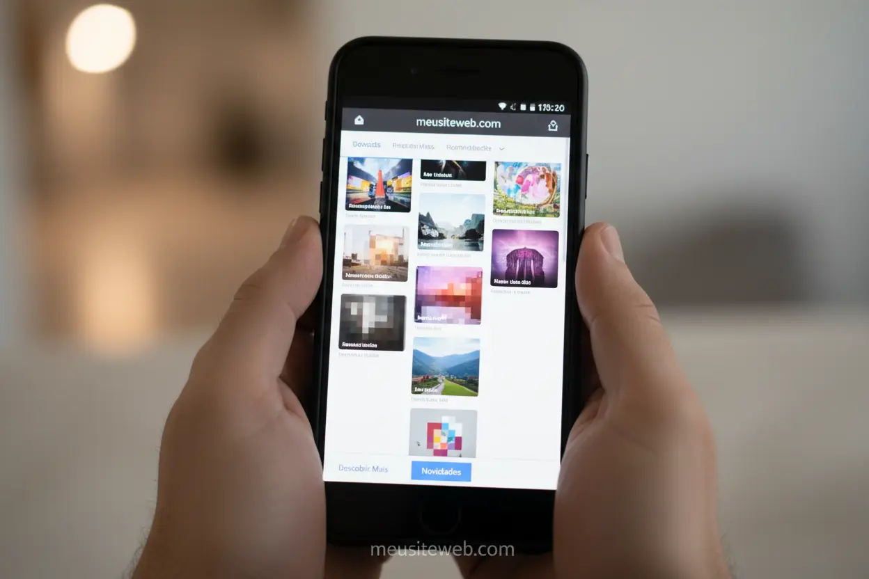 Otimizar imagens para carregar rapido com lazy load em um smartphone.