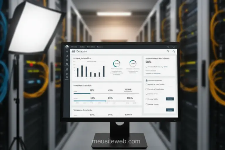 Interface de otimização de banco de dados WordPress
